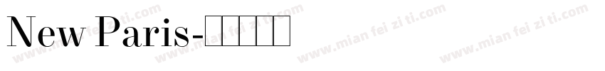 New Paris字体转换